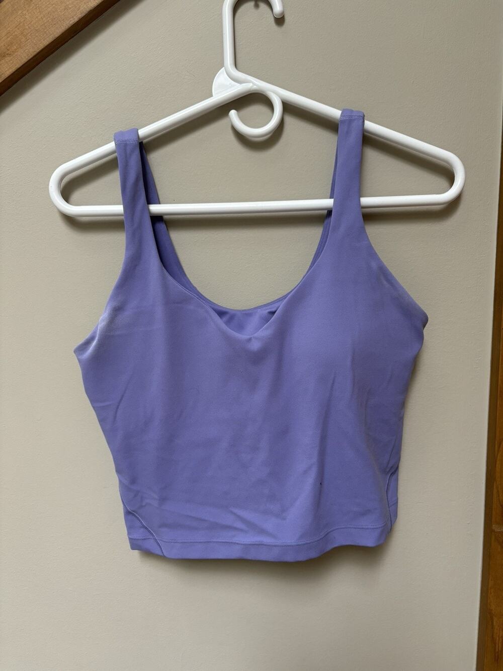 Lululemon Align Tank Top Size 8 Pastel Purple Nulu Cropped Yoga Camisole Bra